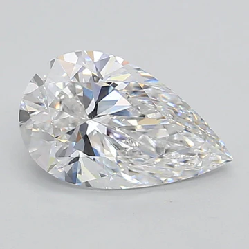 DovEggs 1.5ct Pear Cut Lab Diamond Guaranteed D-G Color VS Clarity and above, Excellent to ldeal Cut (Certified)