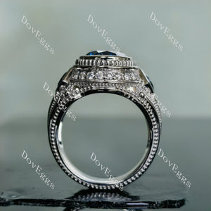 Doveggs round side-stone moissanite engagement ring