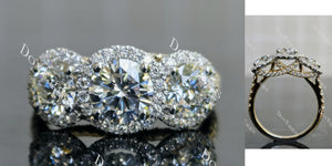 Round Three-stone Lab Grown Diamond