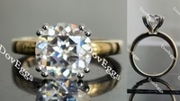 Doveggs solitaire engagement ring semi-mount only(Exclusively to DovEggs stones) - DovEggs-Seattle