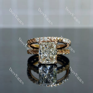 Brayleigh Radiant Solitaire Lab Grown Diamond Bridal Set (2 rings)