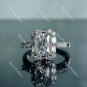DovEggs halo pave engagement ring semi-mount only(Exclusively to DovEggs Stones)