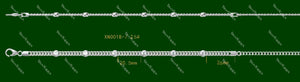 Doveggs round bezel setting moissanite/lab grown diamond bracelet