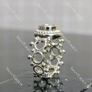DoveEggs vintage hollow out engagement ring semi-mount only(Exclusively to DovEggs Stones)