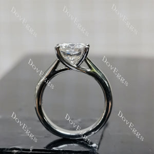 (Size 4.75-7.5) Doveggssterling silver moissanite engagement ring