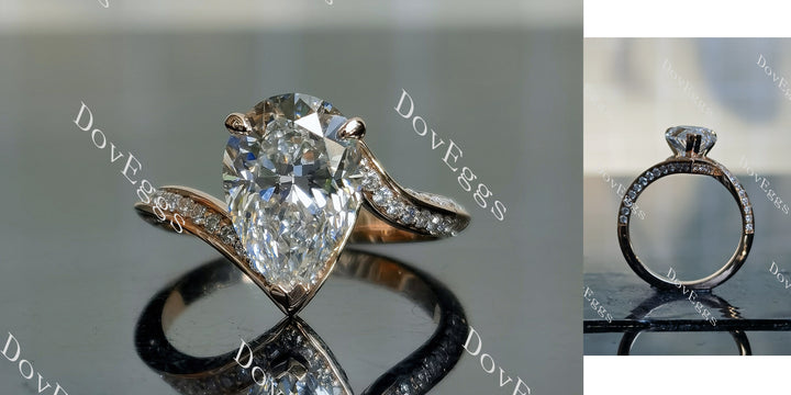 Pear channel Lab Grown Diamond