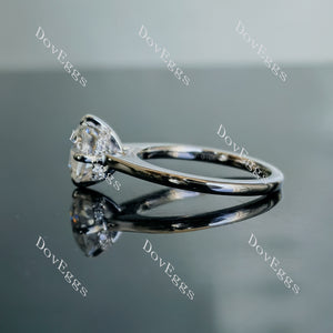 Doveggs cushion art deco moissanite bridal set (2 rings)