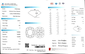 Doveggs 2.021ct Cushion F color VS1 Clarity Excellent cut lab diamond stone(certified)