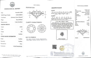 Doveggs 1.55ct round D color VS2 Clarity Excellent cut lab diamond stone(certified)