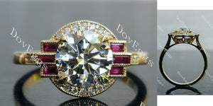 Round Pave Halo Lab Grown Diamond