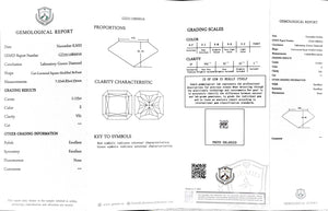 Doveggs 2.125ct radiant E color VS1 Clarity Excellent cut lab diamond stone(certified)