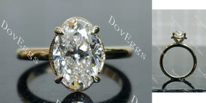 Oval Pave Lab Grown Diamond Engagement Ring