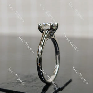(size 8) Doveggs sterling silver 1.5ct Round moissanite engagement ring