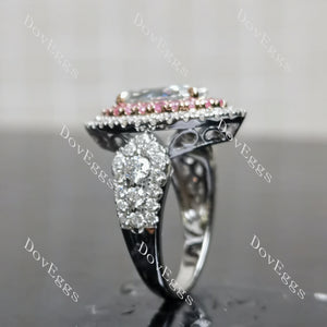 (size 6-7-8)Doveggs sterling silver 2ct Marquise moissanite engagement ring