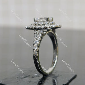 (size 7) Doveggs sterling silver 1.25ct pear moissanite engagement ring