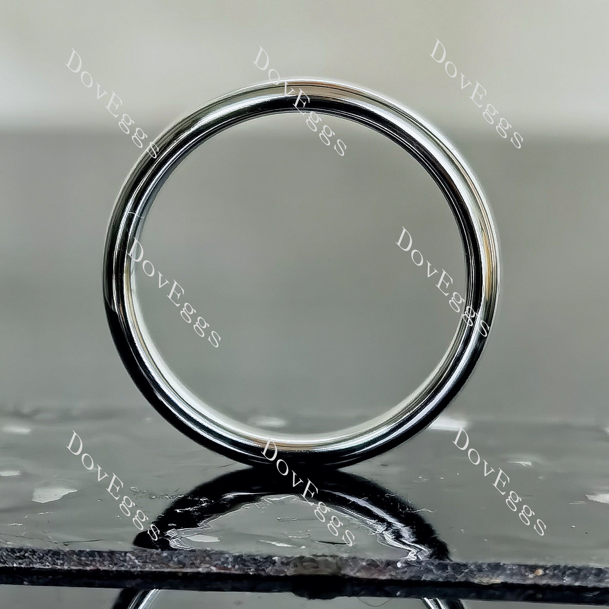 Doveggs plain wedding band-2.0/3.0mm band width