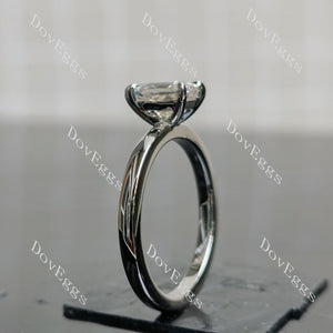 (size 5) Doveggs sterling silver 1ct Radiant moissanite engagement ring