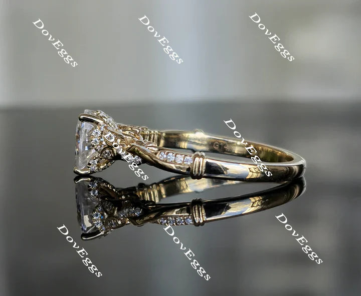 Doveggs vintage pave engagement ring only semi-mount only(Exclusively to DovEggs Stones)