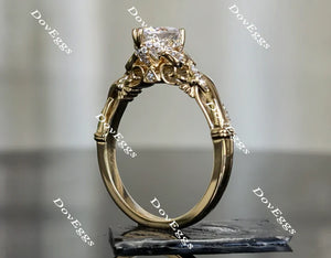 Doveggs vintage pave engagement ring only semi-mount only(Exclusively to DovEggs Stones)