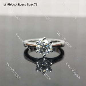 (Size 4.75-7.5) Doveggssterling silver moissanite engagement ring