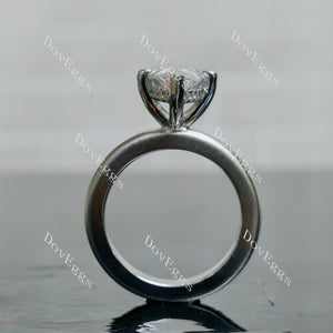 Doveggs Marquise Modified H&A cut hidden halo moissanite engagement ring
