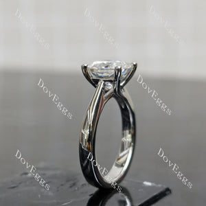 (Size 4.75-7.5) Doveggssterling silver moissanite engagement ring