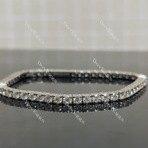 (6.5 inch) Doveggs 3mm round moissanite Tennis bracelet