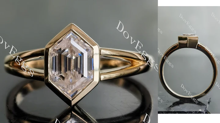 Doveggs solitaire engagement ring semi-mount only(Exclusively to DovEggs Stones) - DovEggs-Seattle