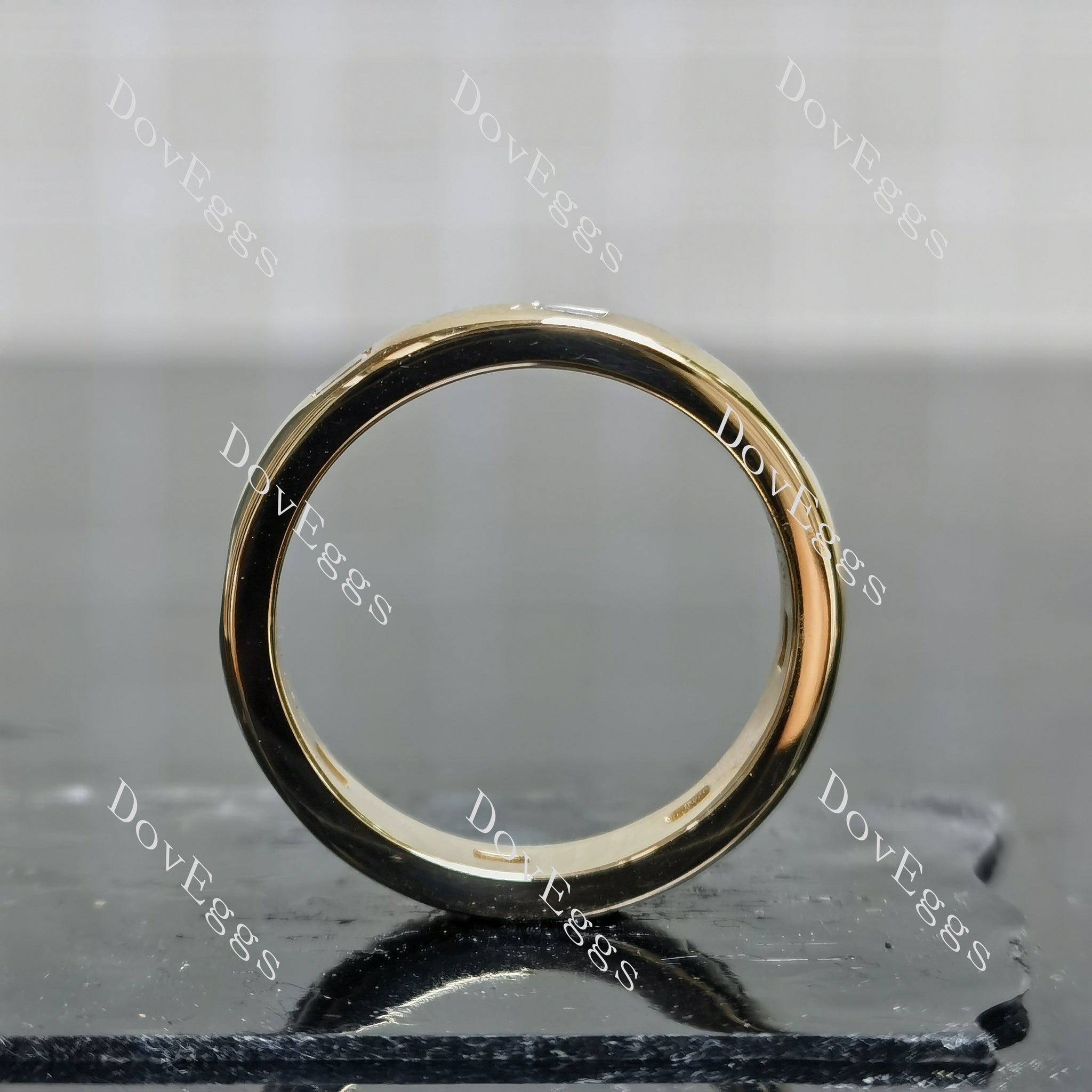 Doveggs round full eternity moissanite/ lab grown diamond wedding band-3.2mm band width