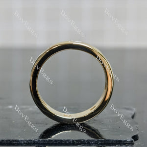 Doveggs round full eternity moissanite/ lab grown diamond wedding band-3.2mm band width