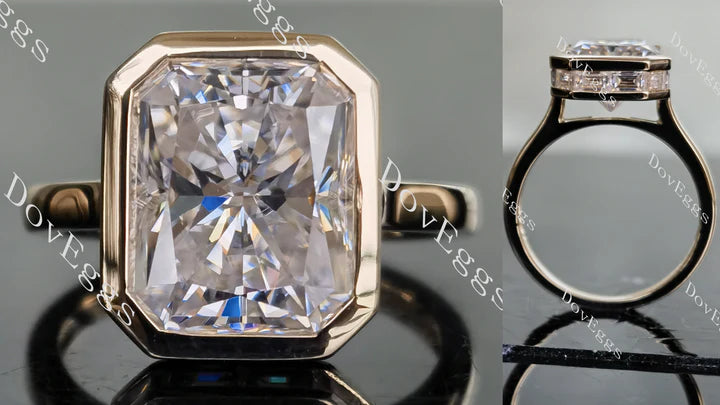 Doveggs bezel engagement ring only semi-mount only(Exclusively to DovEggs Stones) - DovEggs-Seattle