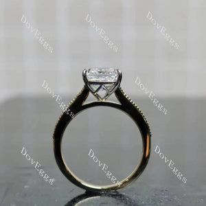 Tin’s Regalo radiant half eternity moissanite engagement ring