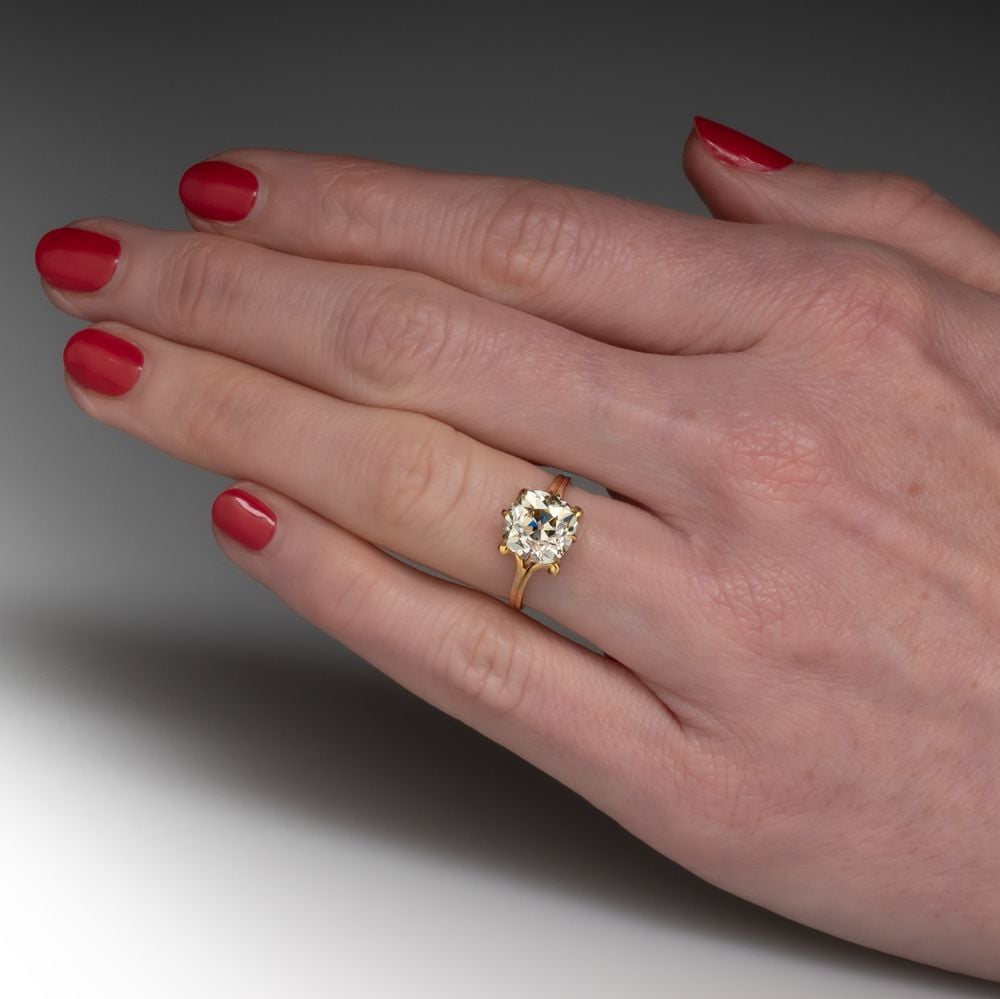 Group Order solitaire split shank engagement ring only semi-mount only(Exclusively to DovEggs Stones)