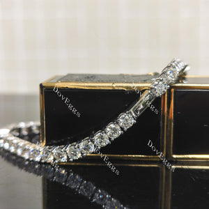 (8 inches) Doveggs 4mm round moissanite tennis bracelet