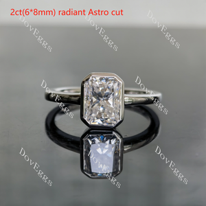 A Mother’s Love bezel setting moissanite engagement ring