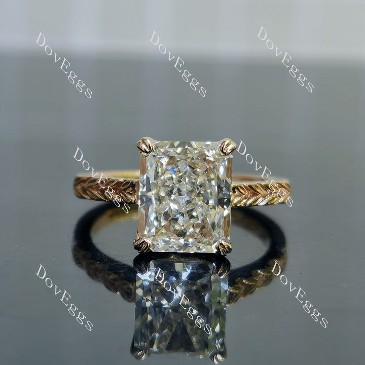 Group Order vintage solitaire moissanite/colored gem engagement ring