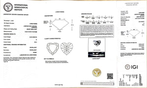 2.52ct Heart Lab Diamond - G Color VS2 | Doveggs Certified