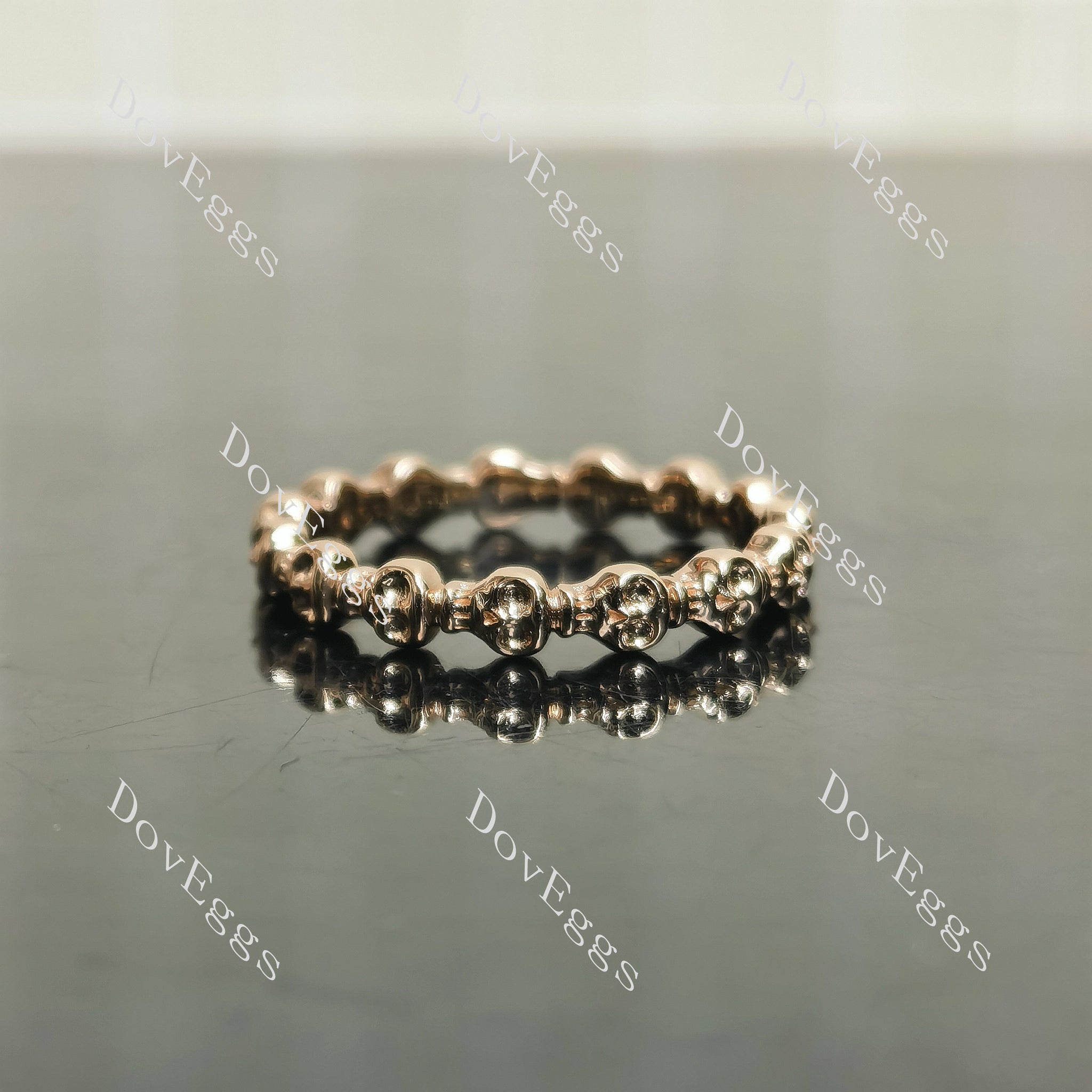 Group order mini skull eternity band-3.0mm band width