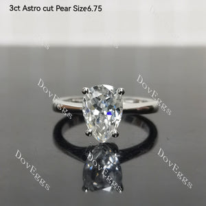 (Size 4.75-7.5) Doveggssterling silver moissanite engagement ring