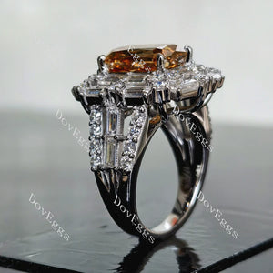 DovEggs halo split shank engagement ring only semi-mount only(Exclusively to DovEggs Stones)