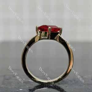 Doveggs princess star loop colored gem engagement ring