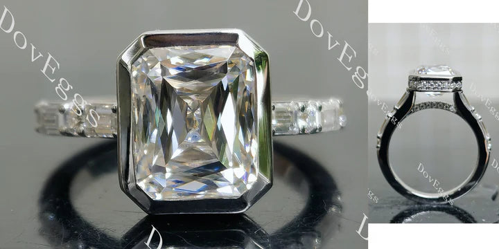 Pawleys Promise bezel engagement ring semi-mount only(Exclusively to DovEggs Stones) - DovEggs-Seattle