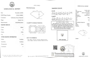 Doveggs 2.084ct asscher E color VVS2 Clarity Excellent cut lab diamond stone(certified)