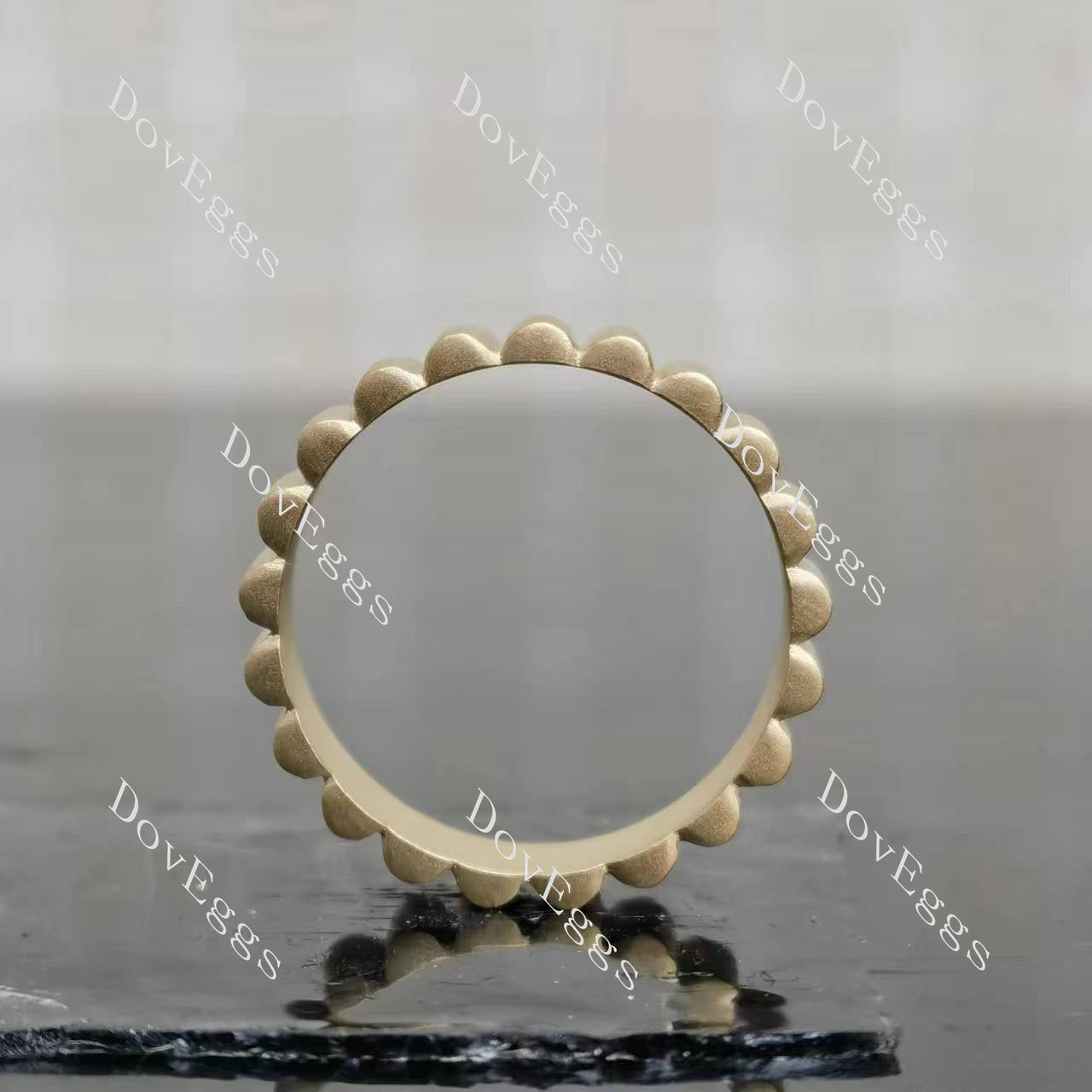 Doveggs grosgrain plain wide wedding band-5mm band width