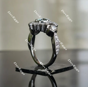Doveggs art deco engagement ring only semi-mount only(Exclusively to DovEggs Stones)