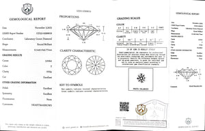 Doveggs 3.01ct round F color VVS2 Clarity Excellent cut lab diamond stone(certified)