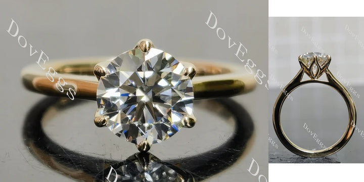 Doveggs solitaire engagement ring semi-mount only(Exclusively to DovEggs Stones) - DovEggs-Seattle