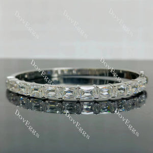 The Anastasia 11 stones criss cut moissanite bangle