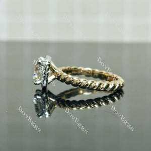 Jennifer 1 Cushion Halo Lab Grown Diamond Bridal Set (2 rings)