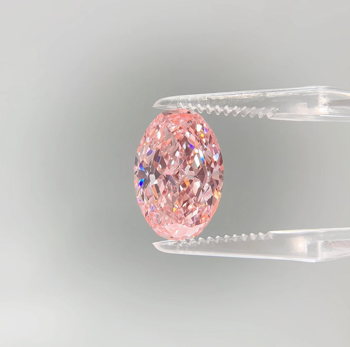 DovEggs 5.99ct oval fancy vivid pink VS1-LAB GROWN DIAMOND-EV713536966